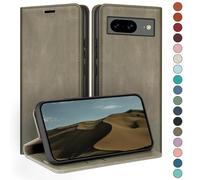 HUOUH for Google Pixel 8 5G Wallet case with RFID Blocking PU Leather,Credit Card Holder,Flip Folio Book Phone cases Shockproof Cover Women Men for Pixel 8 case Dark Grey