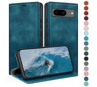 HUOUH for Google Pixel 8 5G Wallet case with RFID Blocking PU Leather,Credit Card Holder,Flip Folio Book Phone cases Shockproof Cover Women Men for Pixel 8 case Teal