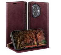 HUOUH for Honor 400 5G Wallet case with RFID Blocking PU Leather,Flip Folio Book covers,Credit Card Holder Shockproof Phone case Women Men for Honor 400 case Wine Red