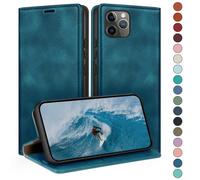 HUOUH for iPhone 11 Pro Max 6.5" Wallet case with RFID Blocking PU Leather,Credit Card Holder,Flip Folio Book Phone cases Shockproof Cover Women Men for Apple 11 Pro Max case Teal