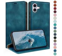 HUOUH for iPhone 16 Plus 6.7" Wallet case with RFID Blocking PU Leather,Flip Folio Book covers,Credit Card Holder Shockproof Phone case Women Men for Apple 16 Plus case Teal