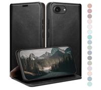 HUOUH for iPhone 16e/iPhone 17e 6.1" Wallet case with RFID Blocking PU Leather,Flip Folio Book covers,Credit Card Holder Shockproof Phone case Women Men for Apple 16e case Black