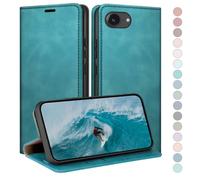 HUOUH for iPhone 16e/iPhone 17e 6.1" Wallet case with RFID Blocking PU Leather,Flip Folio Book covers,Credit Card Holder Shockproof Phone case Women Men for Apple 16e case Light Green