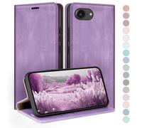 HUOUH for iPhone 16e/iPhone 17e 6.1" Wallet case with RFID Blocking PU Leather,Flip Folio Book covers,Credit Card Holder Shockproof Phone case Women Men for Apple 16e case Light Purple