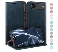 HUOUH for iPhone Air 6.5" Wallet case with RFID Blocking PU Leather,Flip Folio Book covers,Credit Card Holder Shockproof Phone case Women Men for Apple iPhone 17 Air case Dark Blue