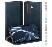 HUOUH for Samsung Galaxy A26 Wallet case with RFID Blocking PU Leather,Flip Folio Book covers,Credit Card Holder Shockproof Phone case Women Men for Samsung A26 case Dark Blue
