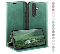 HUOUH for Samsung Galaxy A26 Wallet case with RFID Blocking PU Leather,Flip Folio Book covers,Credit Card Holder Shockproof Phone case Women Men for Samsung A26 case Sea Green