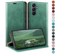 HUOUH for Samsung Galaxy A54 Wallet case with RFID Blocking PU Leather,Credit Card Holder,Flip Folio Book Phone cases Shockproof Cover Women Men for Samsung A54 case Sea Green
