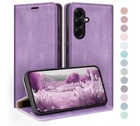 HUOUH for Samsung Galaxy A57 Wallet case with RFID Blocking PU Leather,Flip Folio Book covers,Credit Card Holder Shockproof Phone case Women Men for Samsung A57 case Light Purple