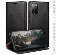 HUOUH for Samsung Galaxy S20 Wallet case with RFID Blocking PU Leather,Flip Folio Book covers,Credit Card Holder Shockproof Phone case Women Men for Samsung S20 case Black