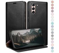 HUOUH for Samsung Galaxy S21 FE Wallet case with RFID Blocking PU Leather,Credit Card Holder,Flip Folio Book Phone cases Shockproof Cover Women Men for Samsung S21 FE case Black