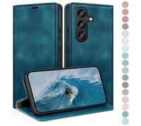 HUOUH for Samsung Galaxy S23 FE 5G Wallet case with RFID Blocking PU Leather,Credit Card Holder,Flip Folio Book Phone cases Shockproof Cover Women Men for Samsung S23 FE Teal