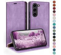 HUOUH for Samsung Galaxy S23 Plus Wallet case with RFID Blocking PU Leather,Credit Card Holder,Flip Folio Book Phone cases Shockproof Cover Women Men for Samsung S23 Plus Light Purple