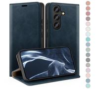 HUOUH for Samsung Galaxy S24 Plus Wallet case with RFID Blocking PU Leather,Credit Card Holder,Flip Folio Book Phone cases Shockproof Cover Women Men for Samsung S24 Plus Dark Blue