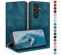 HUOUH for Samsung Galaxy S25 Plus Wallet case with RFID Blocking PU Leather,Flip Folio Book covers,Credit Card Holder Shockproof Phone case Women Men for Samsung S25 Plus case Teal
