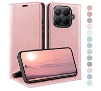HUOUH for Xiaomi 15T Pro Wallet case with RFID Blocking PU Leather,Flip Folio Book covers,Credit Card Holder Shockproof Phone case Women Men for Xiaomi 15T Pro case Rose Gold