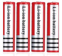 HUOYALU 3.7V 4800mAh Rechargeable Battery Pointed for Fishing lamp, Haircut, Flashlight, 4pcs