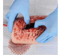 HUOYALU Stop The Bleed Wound Care Wound Models, Simulate Bleeding Scene, Blood Control Exercises, Suturing Model for Training Education & Demonstration