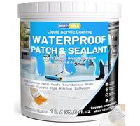 Hupeyna Liquid Waterproof Sealant, Invisible Water Proof Agent, Anti-Leakage Repairing Transparent Waterproof Coating, Indoor and Outdoor Water-Based Waterproofing Glue 1L