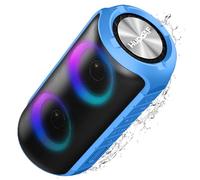Hupoaf Bluetooth Speaker with Powerful 360° Stereo Sound & Bass, 12Hrs Speakers Wireless Bluetooth 5.3 with Colourful RGB Lights, IPX7 Waterproof Portable Outdoor Speaker for Home/Party/Travel/Gift
