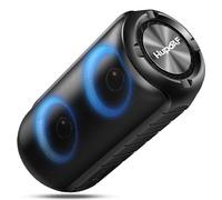 Hupoaf Portable Bluetooth Speaker with Loud Stereo Sound, Speakers Wireless Bluetooth 5.3 with 12Hrs Playtime, IPX7 Waterproof and RGB lights, Built-in Mic Outdoor Speaker for Home/Garden/Party/Travel