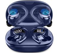 Hupoaf Wireless Earbud Sport, 2025 Bluetooth 5.4 Headphone 3D Stereo Deep Bass Ear Buds, 4 ENC Noise Cancelling Mic Earphone, 50+Hrs USB-C IP-X7 Waterproof Headset Android iOS for Running Gym Workout