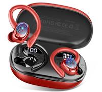 Hupoaf Wireless Earbuds Sport, 3D-Stereo Bluetooth 5.4 Headphones Bass3.0 Ear Bud, 4 ENC Noise Cancelling Mic, 50+Hrs Earphone Running with Earhook, USB-C IP-X7 Waterproof Gym Workout for Android iOS