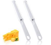 HUPOO Cheese Slicer, 2pcs Cheese Wire Cheese Cutter with Soft Handle for Hard and Semi-Hard Cheese Butter, Chocolate, Jams, and Creams-Long Duration, Cheese Slicers for Block Cheese.