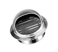 HUPQCVX 304 Stainless Steel Bathroom Exterior Wall Ventilation Opening, Rainproof And Rustproof, Exhaust Windproof Cover, 1 Piece.(130mm)
