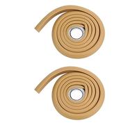 HUPYOMLER 2X 2M Children Protection Table Guard Strip Baby Glass Edge Furniture Horror Crash Bar (Wood Color)