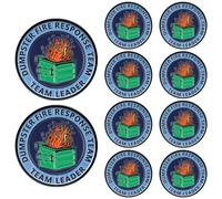 Huquary 1Pcs/6Pcs/12Pcs Dumpster Fire Response Team Enamel Pins Trash Fire Alloy Brooch Office Funny Gift for Boss's Day Employee Coworkers Team Leader Decorative Jewelry Accessories, about 1.18-inch