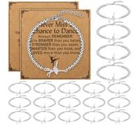 Huquary 20 Pcs Inspirational Gifts for Women Bracelet Bulk Housekeeping Appreciation Gifts Charm Bracelets Employee Motivational Bracelets for Coworkers Housekeepers, one-size-fits-all, alloy, no