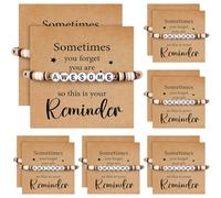 Huquary 24 Set Employee Appreciation Bracelets Team Gift Bulk Sometimes You Forget You Are Awesome Bracelets with Card Motivational Party Favors for Coworker Teacher Doctor Nurse