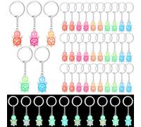 Huquary 50 Pcs Glow in the Dark Mini Turtle Keychain Bulk Party Favors Luminous Tiny Turtles Resin Figures Handbag Pendant Sea Turtle Figurine Charms Party PrizeTurtle Party Supplies