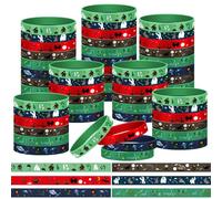 Huquary 96 Pcs Cryptid Rubber Bracelets Christmas Funny Gift Mothman Bigfoot Loch Ness Monster UFO Silicone Wristbands Cryptid Party Favor Bracelet Gift Bag Stuffer for Cryptids Lover Birthday Party