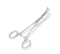 HUR CARE 6.5 inch Self-Locking Fishing Forceps Locking Pliers Piercing Pliers, Suturing Piercing Clamp with Powerful Serrated Jaw Multipurpose Tweezers Pincers for DIY Crafting Pet Grooming (Curved)