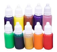 Huraoerrrr 10Pcs Water Marbling Paint Kit, Mixable Vivid Non-Toxic Craft Kits for Adults & Kids