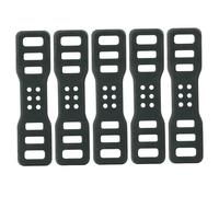 Huraoerrrr 5Pcs Silicone Strap Foldable Thickened Bike Light Mount Elastic Rubber Straps with Holes for Flashlight Cell Phones Speaker Holder