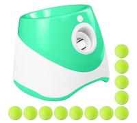 Huraoerrrr Automatic Dog Ball Launcher with 10/20/30FT Distances, 12 Tennis Balls, Rechargeable Interactive Thrower Machine for Mental Stimulation Training