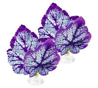 Huraoerrrr Betta Bed 2PCS Beta Fish Toy, Lifelike Plastic Betta Leaf Hammock, Easy to Install Hammock with Suction Cup, Decorctive Bed for Fish Tank Aquariums Decor