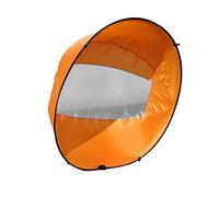 Huraoerrrr Kayak Wind Sail Foldable Kayak Wind Paddle Portable Downwind Sail with Clear Window for Inflatable Boat Accessory