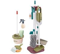 Huraoerrrr Kids Cleaning Toy Set, Includes Vacuum Cleaner, Dustpan, Broom for Pretend Play Housekeeping