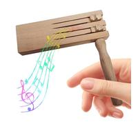Huraoerrrr Ratchet Noise Makers, Wooden Traditional Clackers Parent-Child Bonding Fun Toddler Musical Instruments for Games Parties Sports