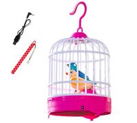 Huraoerrrr Toy Birds 4.7x4.7x7.9 Inch Sound-Activated Remote Control Chirping Light for Kids Gifts