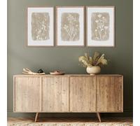 HURCP Set Of 3 Canvas Poster Botanical Farmhouse Boho Plant Neutral Minimalist Floral Rustic Wildflower Wall Art Prints Gift Bedroom Living Room Dorm Gallery Corridor Decor Picture,A3 (30X42CM)