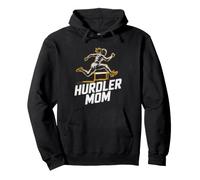 Hurdler Mom Proud Parent Supporting Track Field Athlete Pullover Hoodie