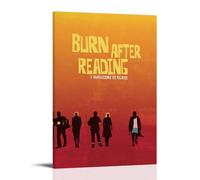 HUREYW I RH Burn After Reading Poster Wall Art Cover Design Painting for Bed Room Wall Art Poster 24x36inch(60x90cm) Frame-style