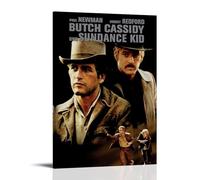 HUREYW I RH Butch Cassidy And The Sundance Kid Poster Wall Art Cover Design Painting for Bed Room Wall Art Poster 24x36inch(60x90cm) Frame-style