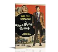 HUREYW I RH Don't Worry Darling Poster Wall Art Cover Design Painting for Bed Room Wall Art Poster 24x36inch(60x90cm) Frame-style