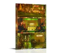 HUREYW I RH Enter The Void Poster Wall Art Cover Design Painting for Bed Room Wall Art Poster 24x36inch(60x90cm) Frame-style